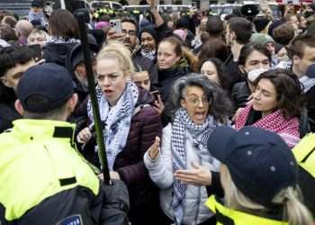 Several people detained after Pro-Palestinian protests