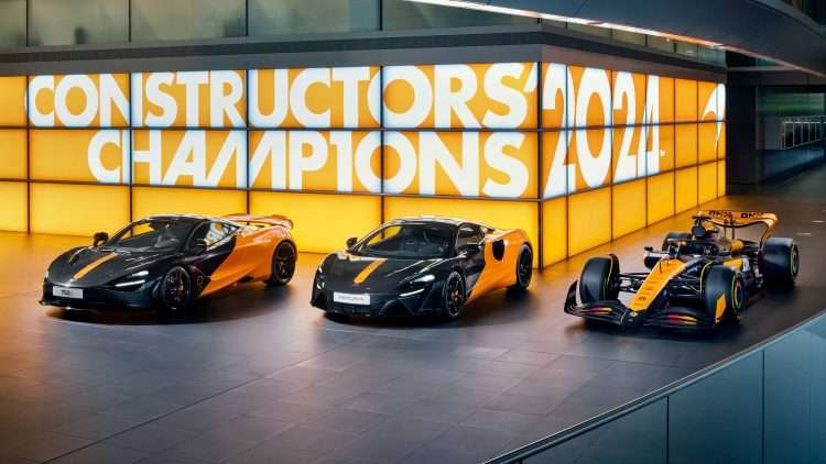 McLaren 750S and Artura MCL38 editions celebrate 2024 F1 title