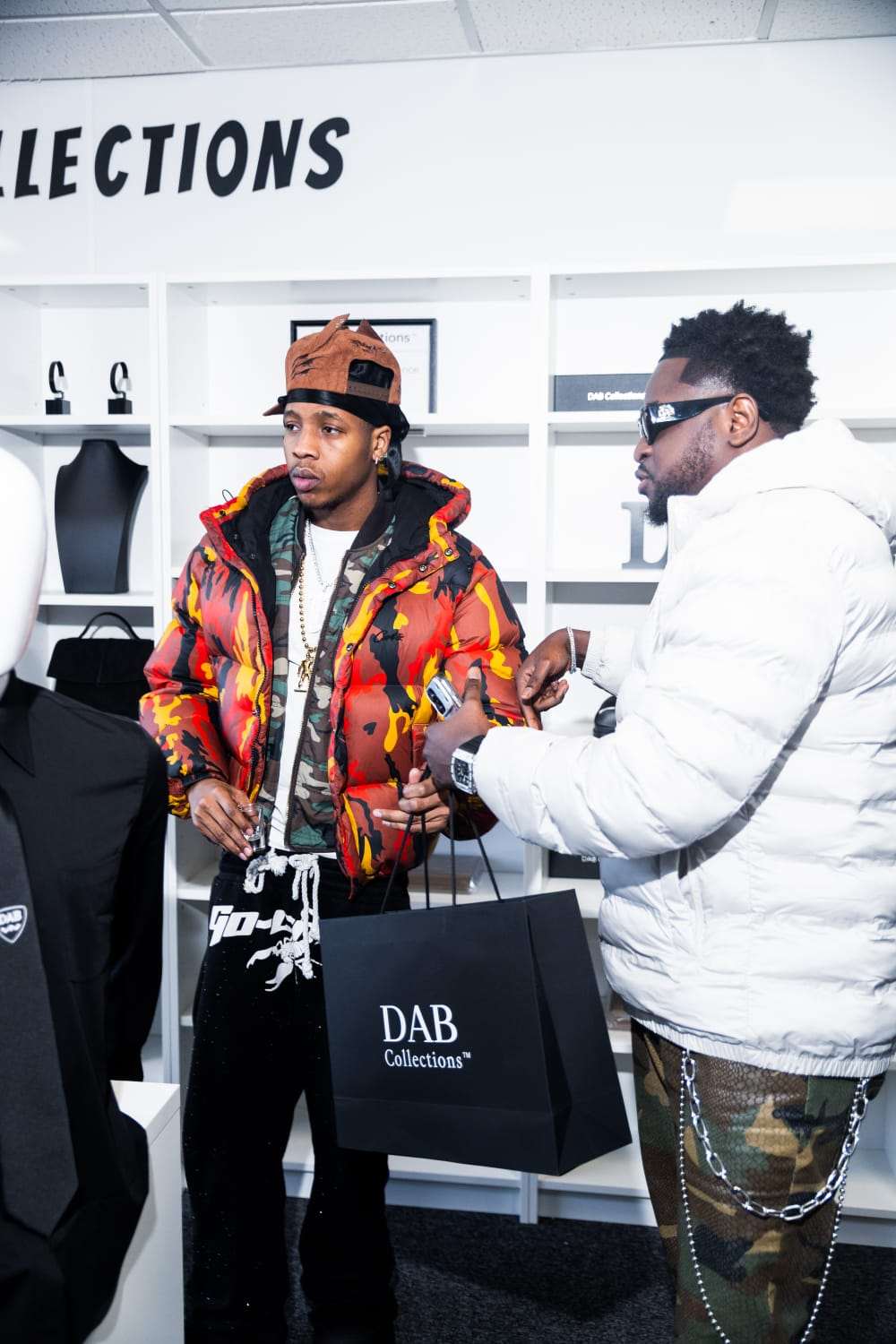 Popular Artist No11 and crew spotted at DAB Collections in Manchester UK Popular Artist No11 and crew spotted at DAB Collections in Manchester UK